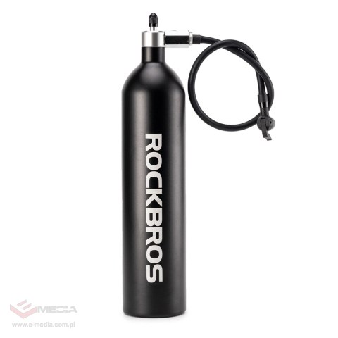 Zbiornik ciśnieniowy Rockbros do pompowania opon bezdętkowych tubeless 200 PSI 1.2l - czarny