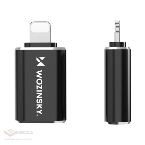 Adapter Wozinsky WALA-01 Lightning - USB-A OTG - czarny