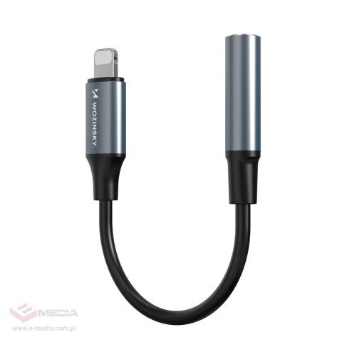 Adapter Wozinsky WALJ-01 Lightning - mini jack 3,5mm - czarny
