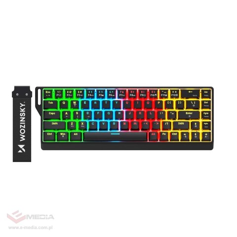 Klawiatura gamingowa Wozinsky WKGP-1165 mechaniczna podświetlana RGB - czarna