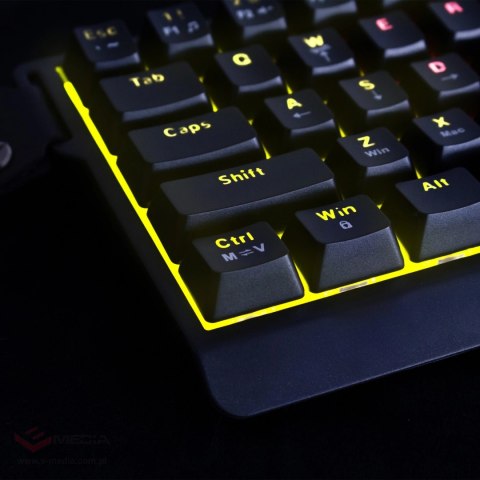 Klawiatura gamingowa Wozinsky WKGP-1165 mechaniczna podświetlana RGB - czarna