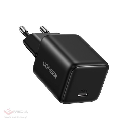 Ładowarka sieciowa Ugreen Nexode N Series X513 30W GaN 1x USB-C + kabel USB-C 1m - czarna