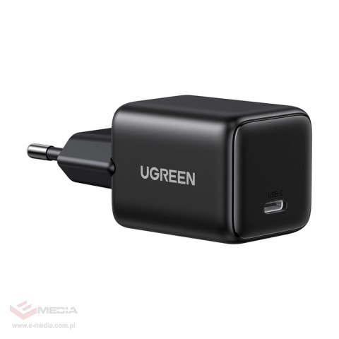 Ładowarka sieciowa Ugreen Nexode N Series X513 30W GaN 1x USB-C + kabel USB-C 1m - czarna