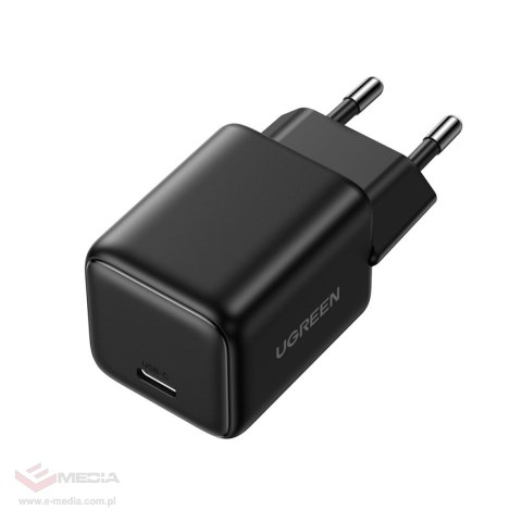 Ładowarka sieciowa Ugreen Nexode N Series X513 30W GaN 1x USB-C + kabel USB-C 1m - czarna