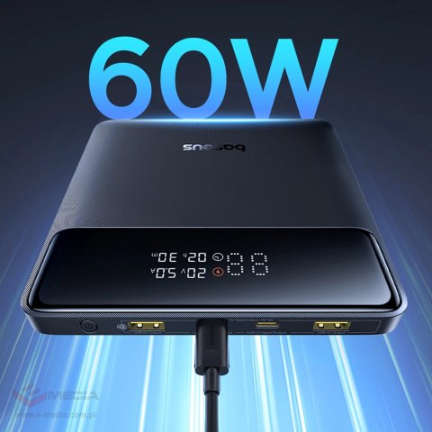 Powerbank Baseus Blade H1 20000mAh 100W z wyświetlaczem - czarny
