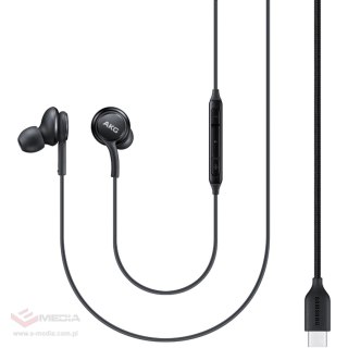 Słuchawki przewodowe Samsung EO-IC100BBE USB-C Stereo Hi-Fi (OOB Bulk - opakowanie zastępcze) - czarne