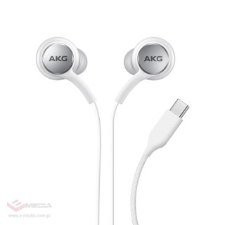 Słuchawki przewodowe Samsung EO-IC100BWE USB-C Stereo Hi-Fi (OOB Bulk - opakowanie zastępcze) - białe