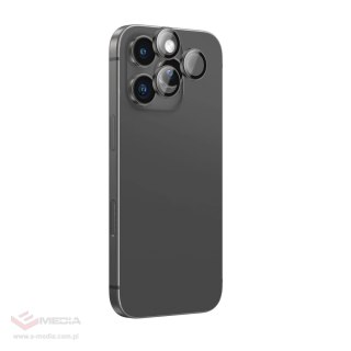 Szkło hartowane AMAZINGTHING AR Aluminium 3 Lens Glass z ramką na soczewki aparatu do iPhone 16 Pro / 16 Pro Max - czarne
