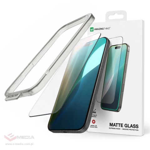 Szkło hartowane AMAZINGTHING Radix Matte Glass matowe do iPhone 16 Pro Max