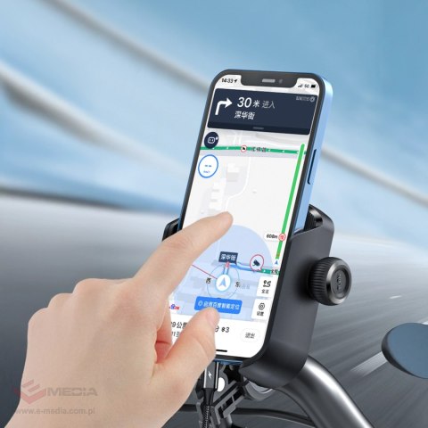 Uchwyt Joyroom JR-ZS431 na telefon na rower motocykl hulajnogę - czarny