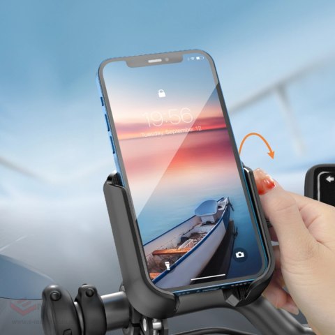 Uchwyt Joyroom JR-ZS431 na telefon na rower motocykl hulajnogę - czarny