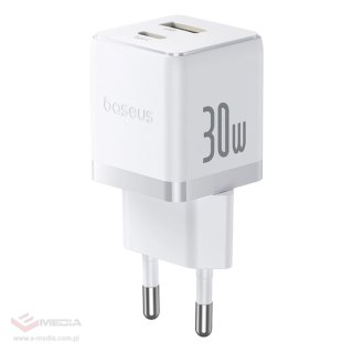 Ładowarka sieciowa Baseus Palm 30W USB-C USB-A - biała
