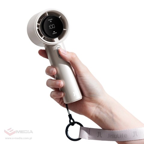 Mini dmuchawa Jisulife Handheld Fan Pro1 S 5000mAh FA53PRO przenośny wiatraczek wentylator USB metalowy - jasnobrązowy