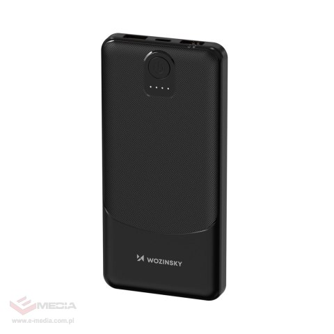 Powerbank Wozinsky Wpower WPBBK-2 10000 mAh 10 W 2x USB 2 A - czarny