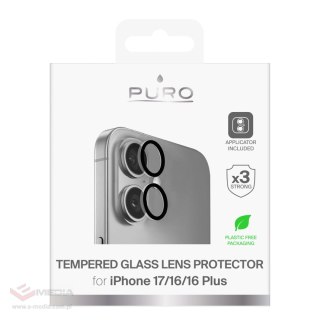 Szkła hartowane na obiektywy Puro Individual na iPhone 17 / iPhone 16 / iPhone 16 Plus