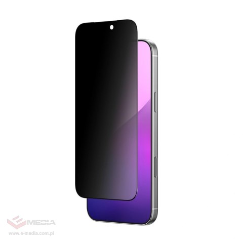 Szkło hartowane AMAZINGTHING Titan Privacy FusionFilter 7 prywatyzujące na iPhone 17 Pro Max