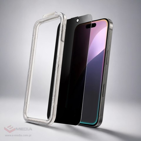 Szkło hartowane AMAZINGTHING Titan Privacy FusionFilter 7 prywatyzujące na iPhone 17 Pro Max