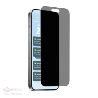 Szkło hartowane Puro Privacy prywatyzujące na iPhone 17 Pro Max