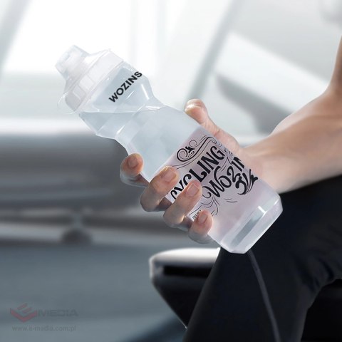 Bidon rowerowy Wozinsky WBR-01T 750ml - transparentny