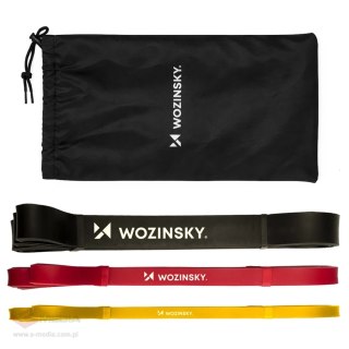 Gumy oporowe do ćwiczeń Wozinsky WGO-3 z lateksu - 3 szt.