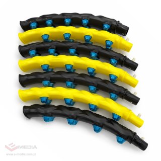 Hula hop Wozinsky WHH-110 masażer z wypustkami - czarno-żółty
