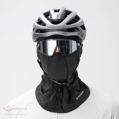 Kominiarka Wozinsky WKM-02B maska na twarz motocykl rower balaklava z otworami na okulary - czarna