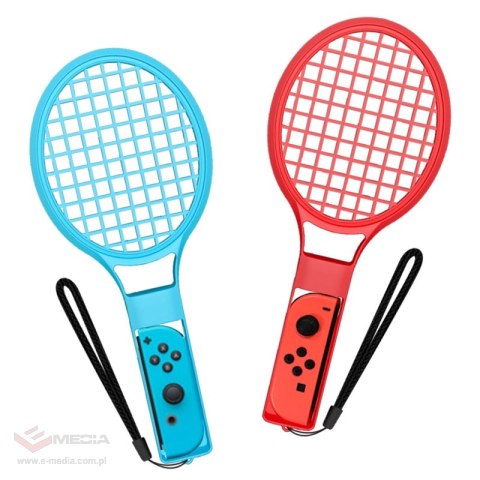 Pakiet akcesoriów rodzinnych 10 w 1 do gry Nintendo Switch Sports - zestaw czerwony i niebieski