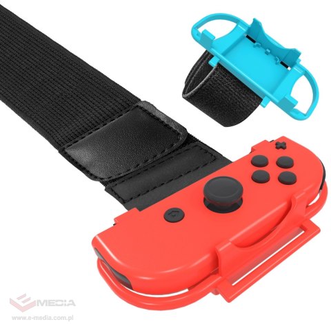 Pakiet akcesoriów rodzinnych 10 w 1 do gry Nintendo Switch Sports - zestaw czerwony i niebieski
