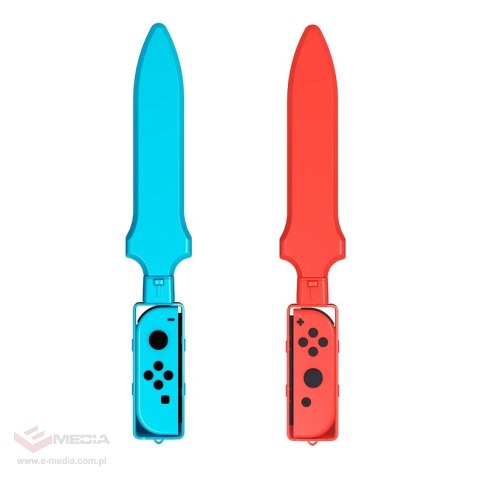 Pakiet akcesoriów rodzinnych 10 w 1 do gry Nintendo Switch Sports - zestaw czerwony i niebieski