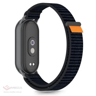 Pasek Tech-Protect Nylon Pro na Xiaomi Smart Band 8 / 9 / 10 / NFC - czarno-pomarańczowo