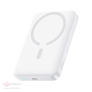 Powerbank Baseus EnerFill FM11 Ultra-Mini 10000mAh 22,5W kompatybilny z MagSafe z kablem Baseus Simple USB-C 20V/3A 30cm - biały