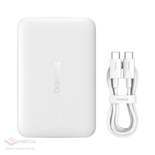 Powerbank Baseus EnerFill FM11 Ultra-Mini 10000mAh 22,5W kompatybilny z MagSafe z kablem Baseus Simple USB-C 20V/3A 30cm - biały