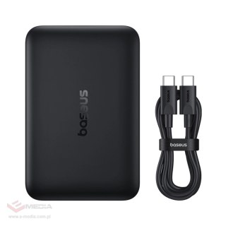 Powerbank Baseus EnerFill FM11 Ultra-Mini 10000mAh 22,5W kompatybilny z MagSafe z kablem Baseus Simple USB-C 20V/3A 30cm - czarn