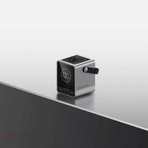 Powerbank Cuktech 300W 40000mAh z ładowaniem bezprzewodowym 2x USB-C + 2x USB-A - czarny