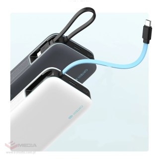 Powerbank Cuktech CUKP200NGLLG 45W 20000mAh z wbudowanym kablem USB-C - biały