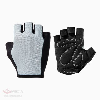 Rękawiczki rowerowe Wozinsky WRR-02L rozmiar L - szare