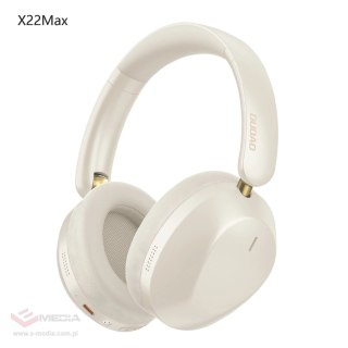 Słuchawki bezprzewodowe Dudao X22 Max nauszne Bluetooth z ANC - beżowe