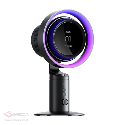 Wentylator turbinowy Jisulife Table Fan Pro3 10000mAh biurkowy z filtrem - ciemnoszary