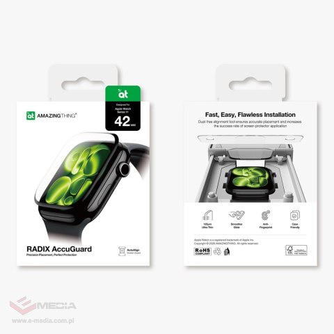 Folia ochronna AMAZINGTHING Radix na Apple Watch Series 11 42 mm