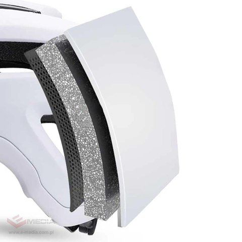 Kask rowerowy MTB Wozinsky z odpinanym daszkiem lekki L - czarno-biały