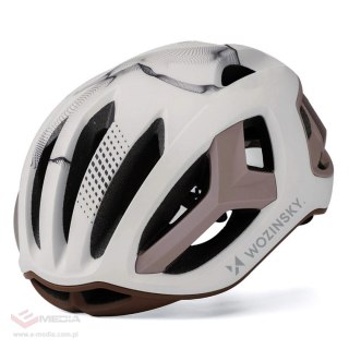 Kask rowerowy szosowy Wozinsky ultracienki 57-62 cm - taupe