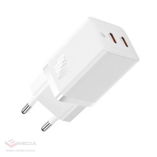 Ładowarka sieciowa Baseus GaN5 Pro 40W 2xUSB-C - biała