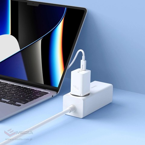 Ładowarka sieciowa Baseus GaN5 Pro 40W 2xUSB-C - biała