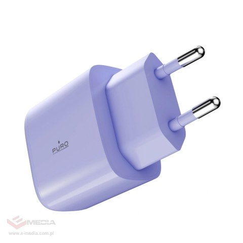 Ładowarka sieciowa Puro Pro Lite 30W USB-C - fioletowa