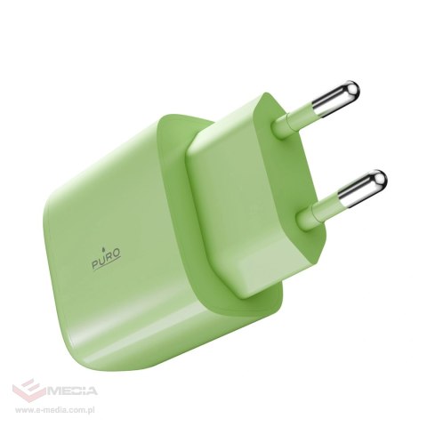Ładowarka sieciowa Puro Pro Lite 30W USB-C - zielona