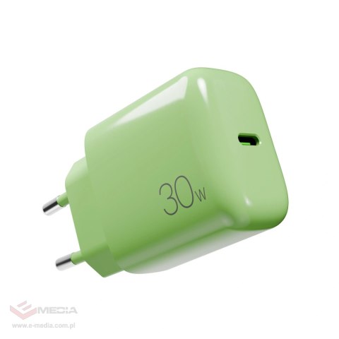 Ładowarka sieciowa Puro Pro Lite 30W USB-C - zielona