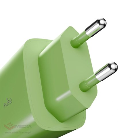 Ładowarka sieciowa Puro Pro Lite 30W USB-C - zielona
