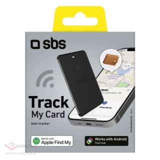 Lokalizator SBS Track My Card ultracienki uniwersalny iOS Android - czarny