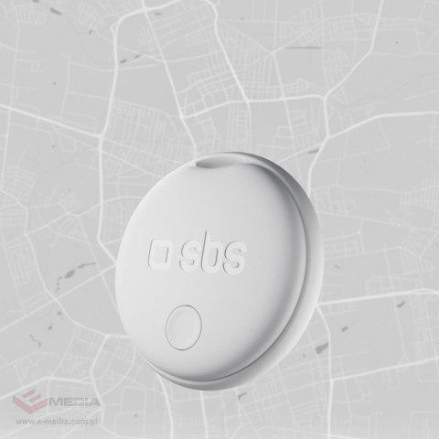 Lokalizator SBS Track My Circle kompatybilny z Apple Find My zestaw 4szt. - biały