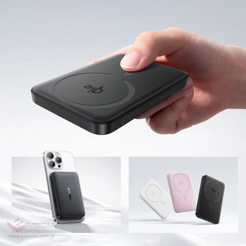 Powerbank Baseus EnerFill FM12 10000mAh 22,5W Qi2 kompatybilny z MagSafe z kablem Baseus Simple USB-C 20V/3A 30cm - czarny